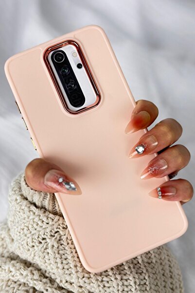 Vip Case Xiaomi Redmi Note 8 Pro Uyumlu Kılıf Parlak Metal Çerçeveli Pastel R...