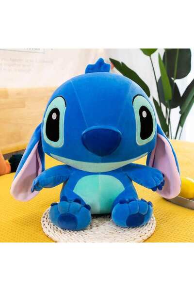OEM Jucărie de pluș, personaj Stitch, culoare albastră, înălțime 40 cm