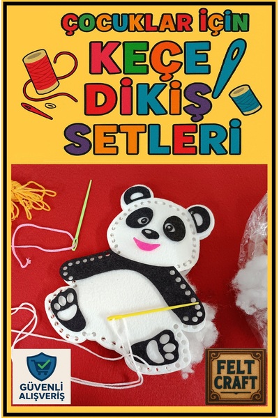 5PCS DIY Craft Felt Sewing Set Educational Toys for Kids