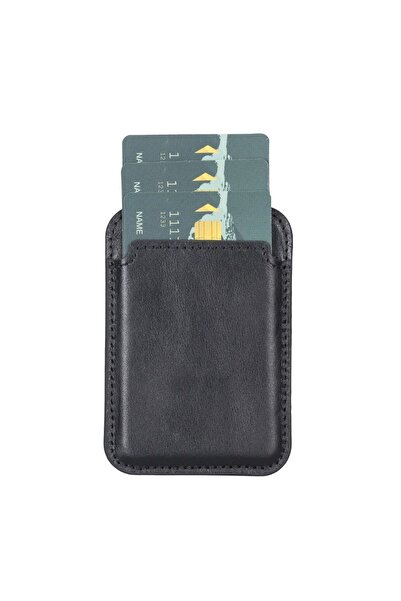 Enseb Maggy Leather Card Holder Rst1 Black
