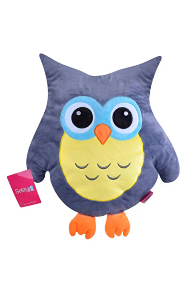 Selay Toys Owl Plush Pillow 35 cm – Children's Toy Pillow with Cute Animal Figure
