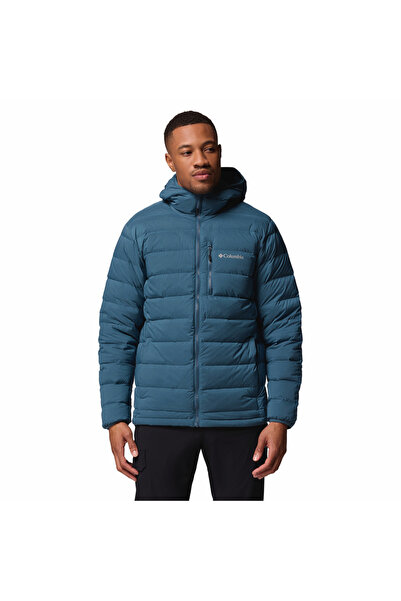 Columbia Drift Peak Stretch Kapüşonlu Erkek Kaz Tüyü Mont