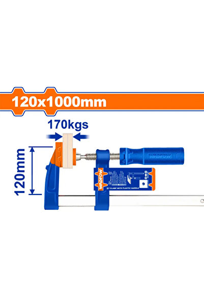 WADFOW مربط نجار يد بلاستيك 120×1000مم – WCP2125