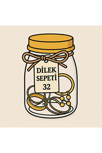 dileksepeti Gold Sürpriz Takı Kavanozu | 5 Adet Kadın Takı | Küçük Boy