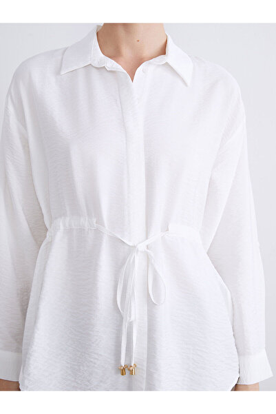 LC Waikiki Hilfa New Season Women's Shirt Tunic with Tie Detail