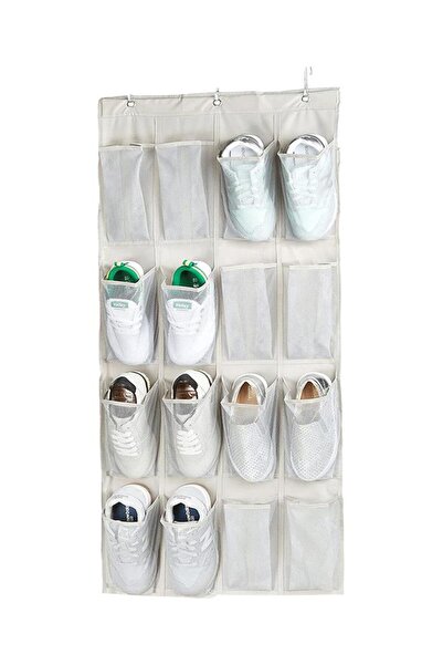 Mikasso 16 Cepli Organizer Beyaz File Çok Amaçlı Kapı Arkası Organizatör Kıya...