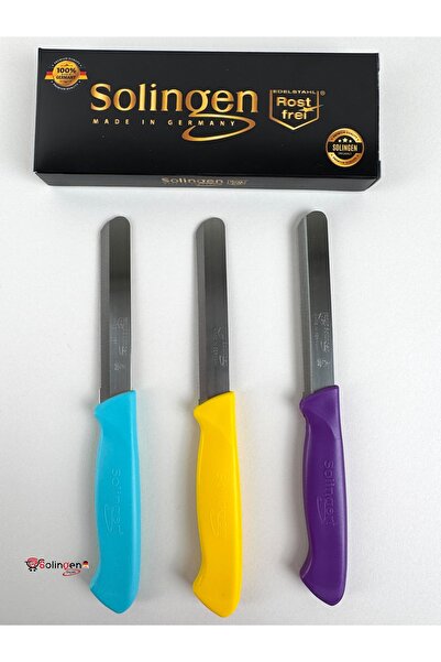 Solingen Orijinal 3’lü Micro Renkli Et Sebze Doğrama Bıçağı