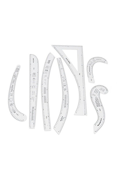 Art Tone Patchwork Kırkyama Cetveli Akrilik 7 Parça Set