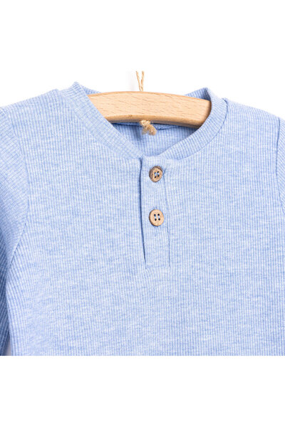 ebebek Hello Baby HelloBaby Yenidoğan Erkek Bebek Sweatshirt Bisiklet Yaka Bej