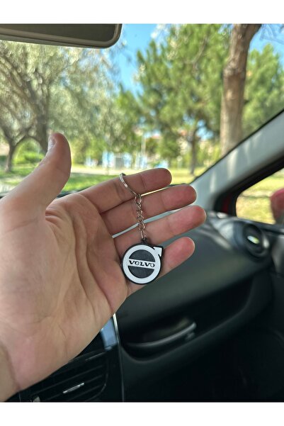 EMAStudio Volvo Logo Anahtarlık – 3D Baskı Araba Anahtarlığı Hediyelik