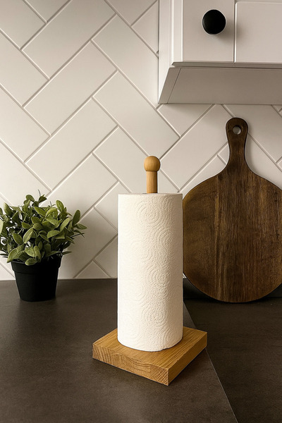 Dia Wooden Paper Towel Holder / Roll Towel Holder