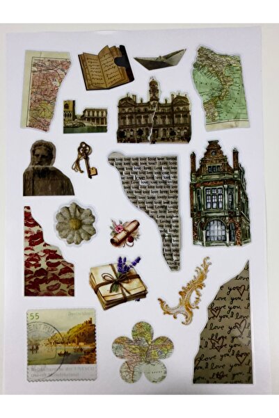 cakaybu ملصق مجلة بوليت - مجموعة ملصقات للمفكرة والتخطيط، 1 ورقة مقاس A4