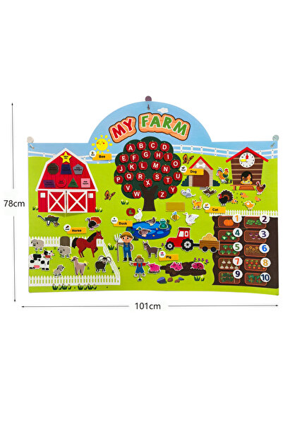 Choice1 مجموعة لوحة قصص حيوانات المزرعة C من اللباد، مجموعة ألعاب تفاعلية للت...