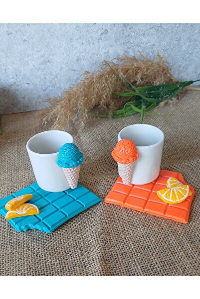 Mutlu Dondurmalı türk kahvesi fincanı dondurma fincan 2 kişilik