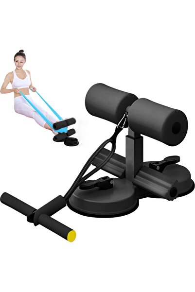 erorex جهاز تمرين الجلوس المحمول على الأرض مع مقبض إسفنجي ومقعد شفط مطاطي