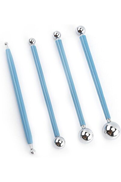 erorex Stainless Steel Ball Shaping Tools, Set 4 Double Ended Clay Tools, Corrosion Resistant, Comfortable