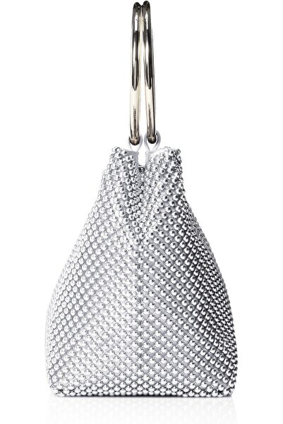 erorex Women's Gwen Ball Mesh Ring Wristlet Pouch Clutch