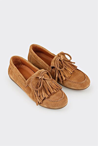 Elle Shoes Naturel Deri Kadın Günlük Ayakkabı