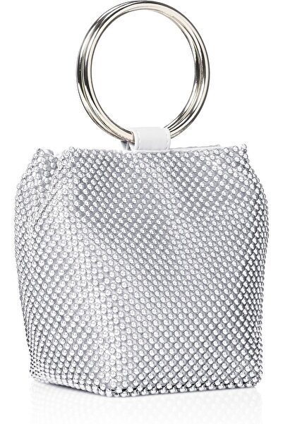 erorex Women's Gwen Ball Mesh Ring Wristlet Pouch Clutch