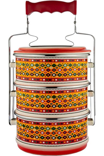 erorex Al Badia Design Food Carrier, 16 Cm Diameter, Silver