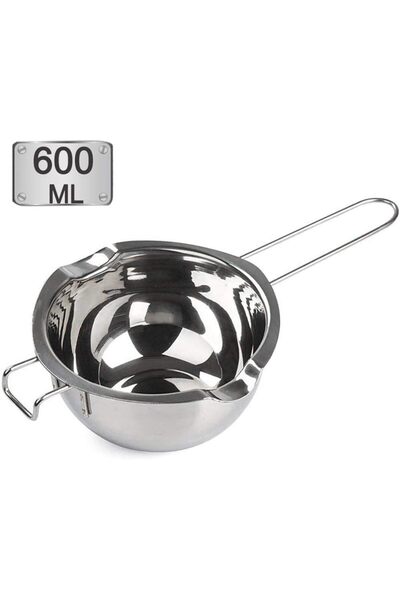 erorex Stainless Steel Double Boiler Pot With 600Ml For Melting Chocolate, Candy And Candle Making