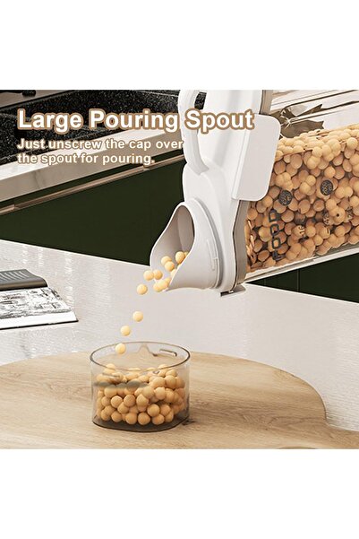 erorex 2.8L Cereal Containers Storage, 95Oz Airtight Large Dry Food Storage Containers Pouring Spout