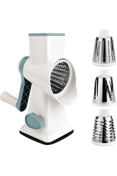 erorex Cheese Grater Rotary Shredder – Stainless Steel Grater Vacuum Suction Base, Multi Functional