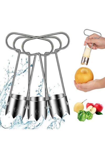 erorex 3 Piece Stainless Steel Corer Set Universal Fruit & Vegetable Pitting Tool | Multi Functional