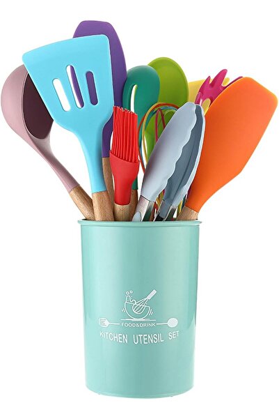 erorex Kitchen Utensil Set,Silicone Cooking Kitchen Utensils Set Holder,Cooking Tool Bpa Free Non Toxic