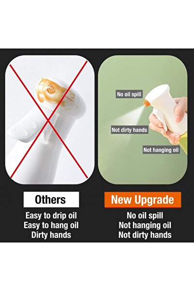 erorex Oil Sprayer Cooking, 210Ml Olive Oil Sprayer Oil Mister, Premium Glass Oil Spritzer Oil Bottle, Air