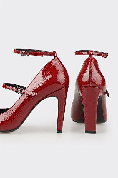 Elle Shoes Bordo Kadın Yüksek Topuk Ayakkabı