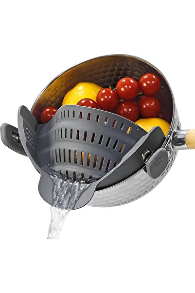 erorex مصفاة مشبك للأواني والمقالي، مصفاة سيليكون مشبك مصفاة معكرونة مقاومة للحرارة مصفاة طعام مطبخ