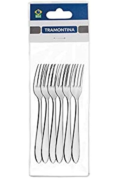 erorex Satri Stainless Steel Table Fork 6 Pieces Set, Silver
