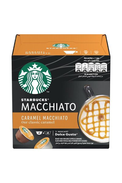 Starbucks Caramel Macchiato by Nescafe Dolce Gusto Coffee Pods 127.8 g Sweet ...