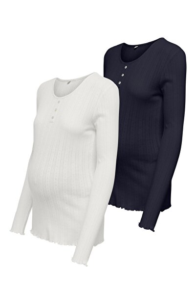 ONLY MATERNITY Top OLMVISTA 2er-pack Top