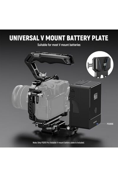 NEEWER Foldable V Mount Battery Plate with Quick Change Camera Base Plate Type Arca DSLR Camera Vide