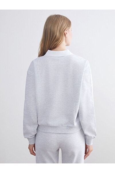 LC Waikiki New Season Polo Neck London Printed Women's Sweatshirt