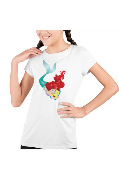 OEM Tricou Copii Fete Ariel Flounder Best Friends Flander