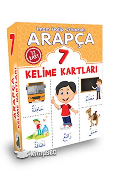 Damla Yayınevi DAMLA 7.Sınıf Arapça Kelime Kartları