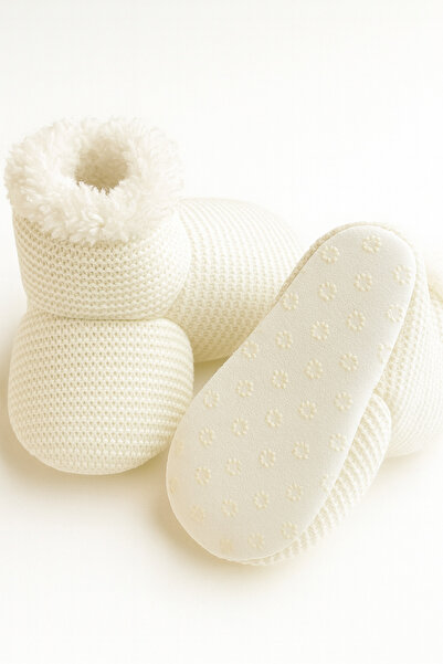eradkids Premium Knitted Plush Baby Furry Anti-Slip Sole Booties 0-9 Months Slippers / Home Boots