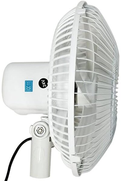 GENERAL'S Oscillating Fan for Car/Truck 24V AGC, 11-inch Swing, High Speed, Strong Wind, Clip Mount