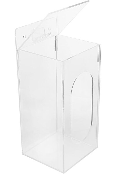Slasa منظم أكريليك شفاف (10 × 9.5 × 24 سم) - تخزين على الحائط وعلى الطاولة