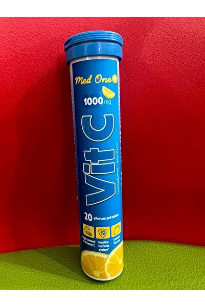 Med One أقراص فيتامين سي الفوارة بنكهة الليمون 1000 ملغ، 20 قرصًا
