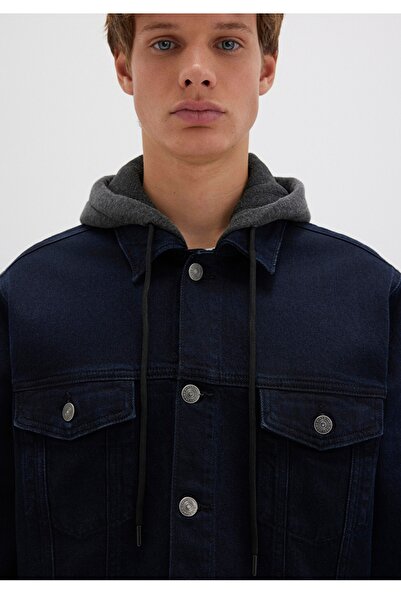 Mavi Brandon 90lar mürekkep mavisi Jean ceket Regular fit