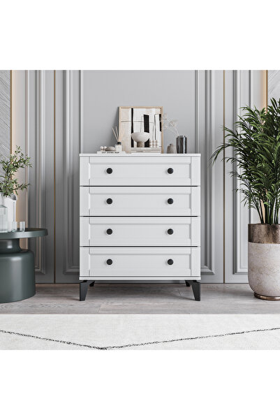 MONZIO Silva&Karin 4 Çekmeceli Şifonyer %100 MDF