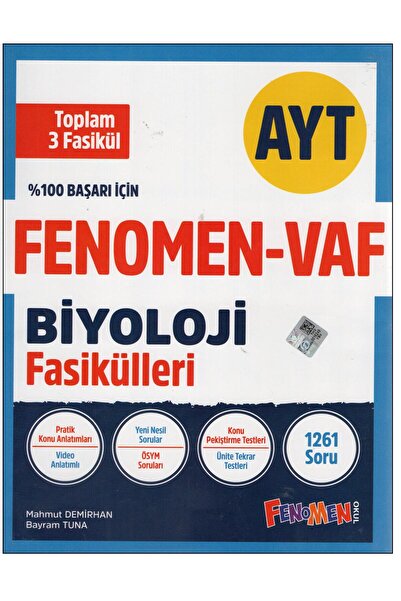 Fenomen Yayıncılık Fenomen-Vaf Ayt Biyoloji Fasikülleri