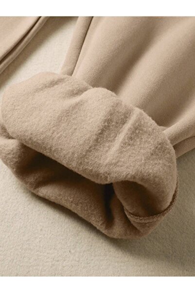 Velostra Unisex Χωρίς στάμπα, Χειμερινό Άνετο Βαμβακερό Φούτερ με 3 κλωστές