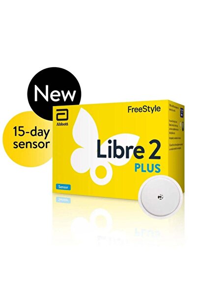 Freestyle Libre Libre 2 Plus – مستشعر متقدم لمراقبة الجلوكوز بشكل مستمر لمدة 15 يومًا في الوقت الفعلي،