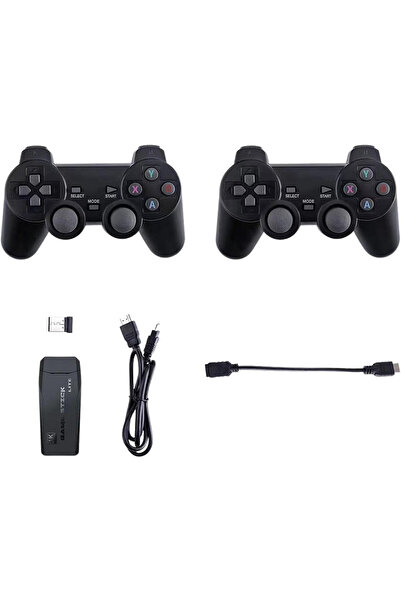 Primo Plus Y3 Lite HD TV Game Console with 64GB Card, 10,000 Games, and 2 Controllers
