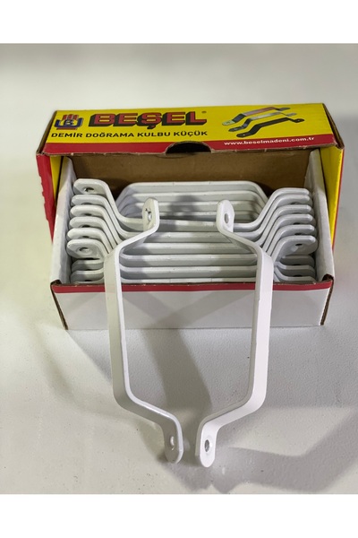 Beşel White Small Iron Chopping Handle 11.5cm X 1.5cm 2Pcs